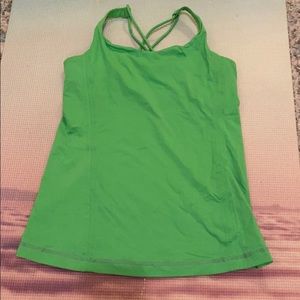 lululemon athletica criss cross back tank top